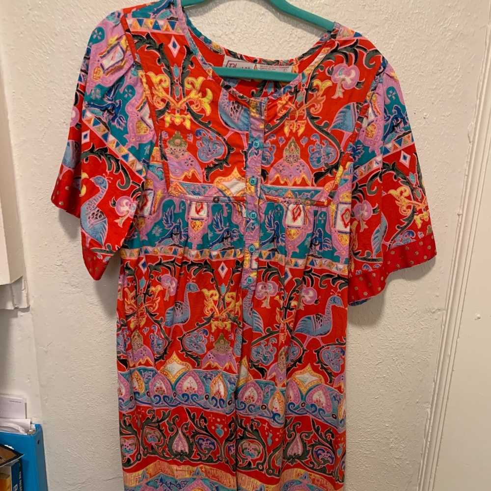 VINTAGE 80's Mumu Style Dress